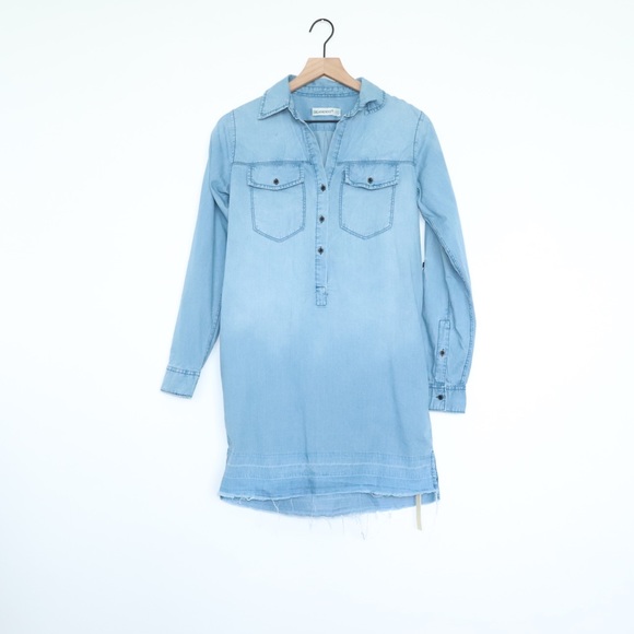 Blank NYC Dresses & Skirts - Blank NYC Cambri Denim Long Sleeve Dress XS
